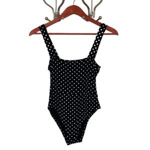 NWT Nasty Gal Black Polka Dot Bodysuit Size 6